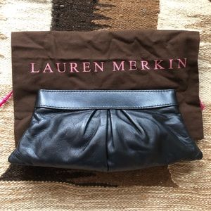 Lauren Merkin Navy Clutch